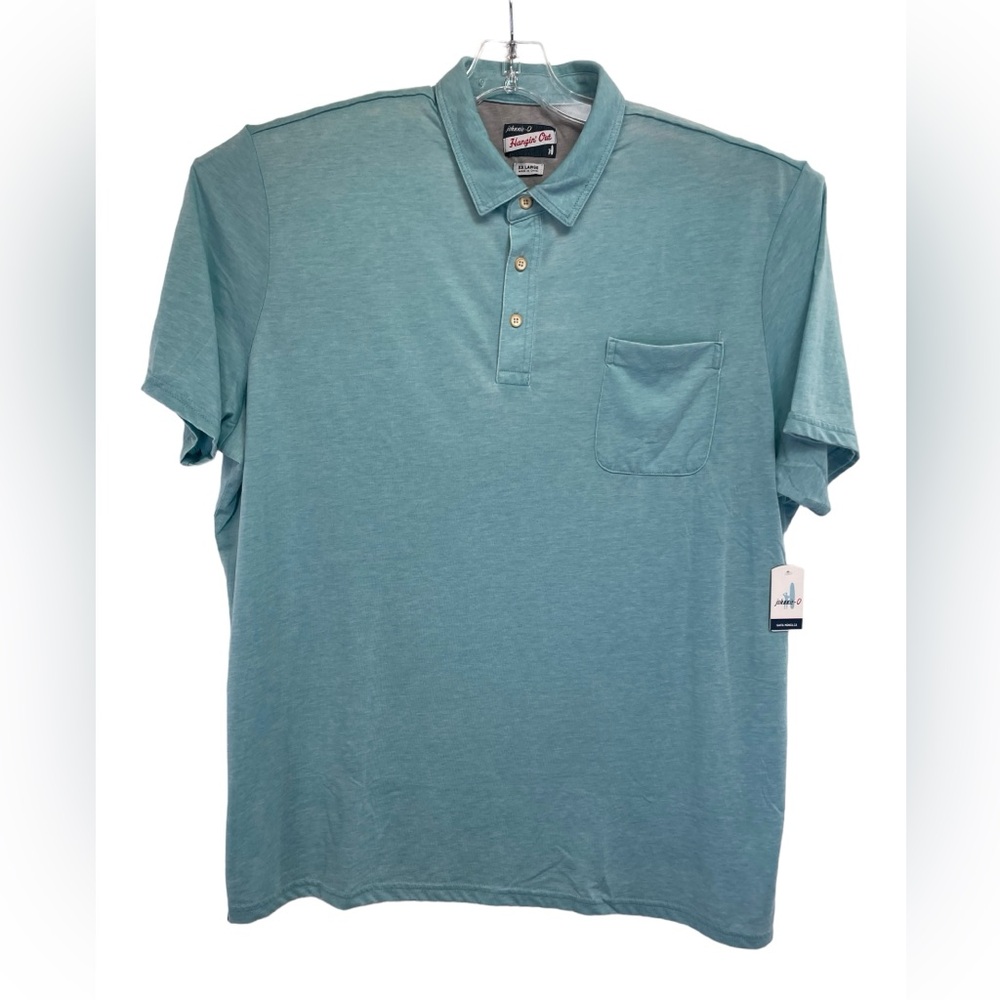Johnnie "O" Hangin Out Mens Sz XXL Teal Golf PoloShirt (C47) NWTs‎